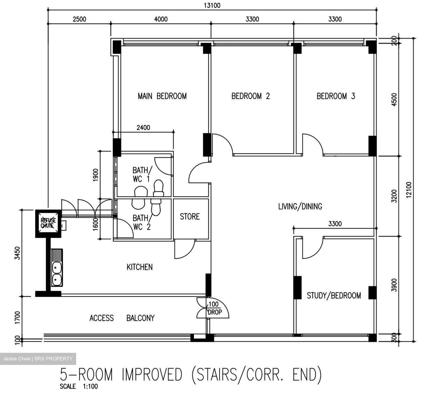 Blk 424 Hougang Avenue 6 (Hougang), HDB 5 Rooms #305404361